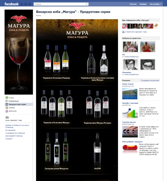 Facebook application - Magura