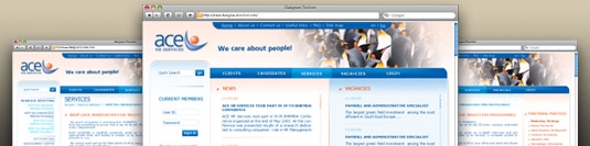 Уеб сайт ACE HR Services Уеб сайт ACE HR Services